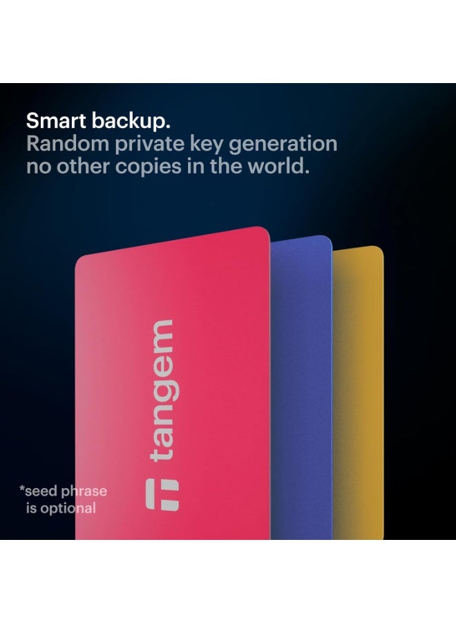 tangem محفظة العملات الرقمية الصلبة 2.0 [عبوة من 3 بطاقات] - زهور الربيع - Image 4